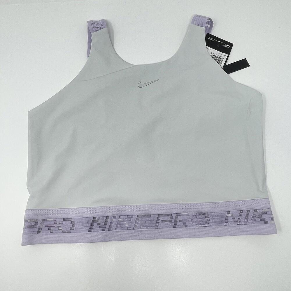 Nike Pro Collection Crop Tank Dry-Fit Women’s Photon Dust Color Size L NWT